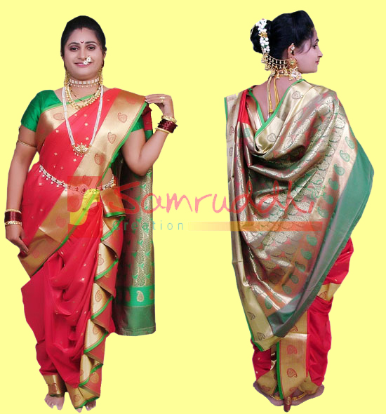 Best Nauvari Saree Look To Wear This Ganesh Chaturthi | HerZindagi